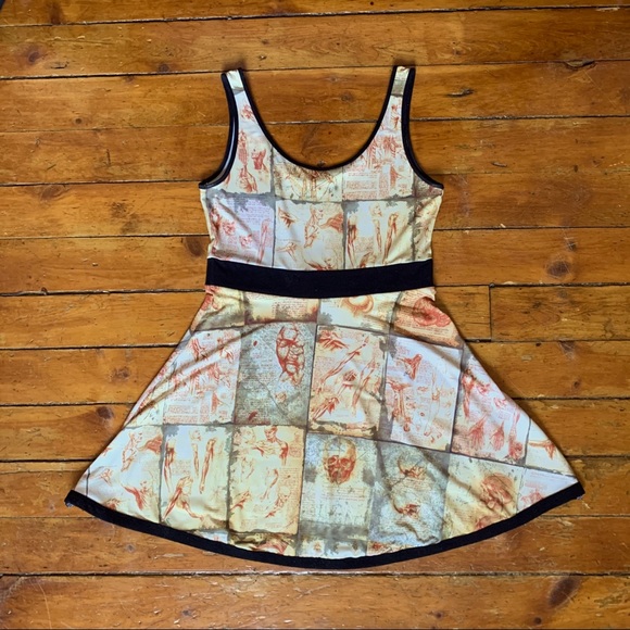 Kreepsville 666 Anatomy Notes Penny/Skater Dress - Picture 3 of 5